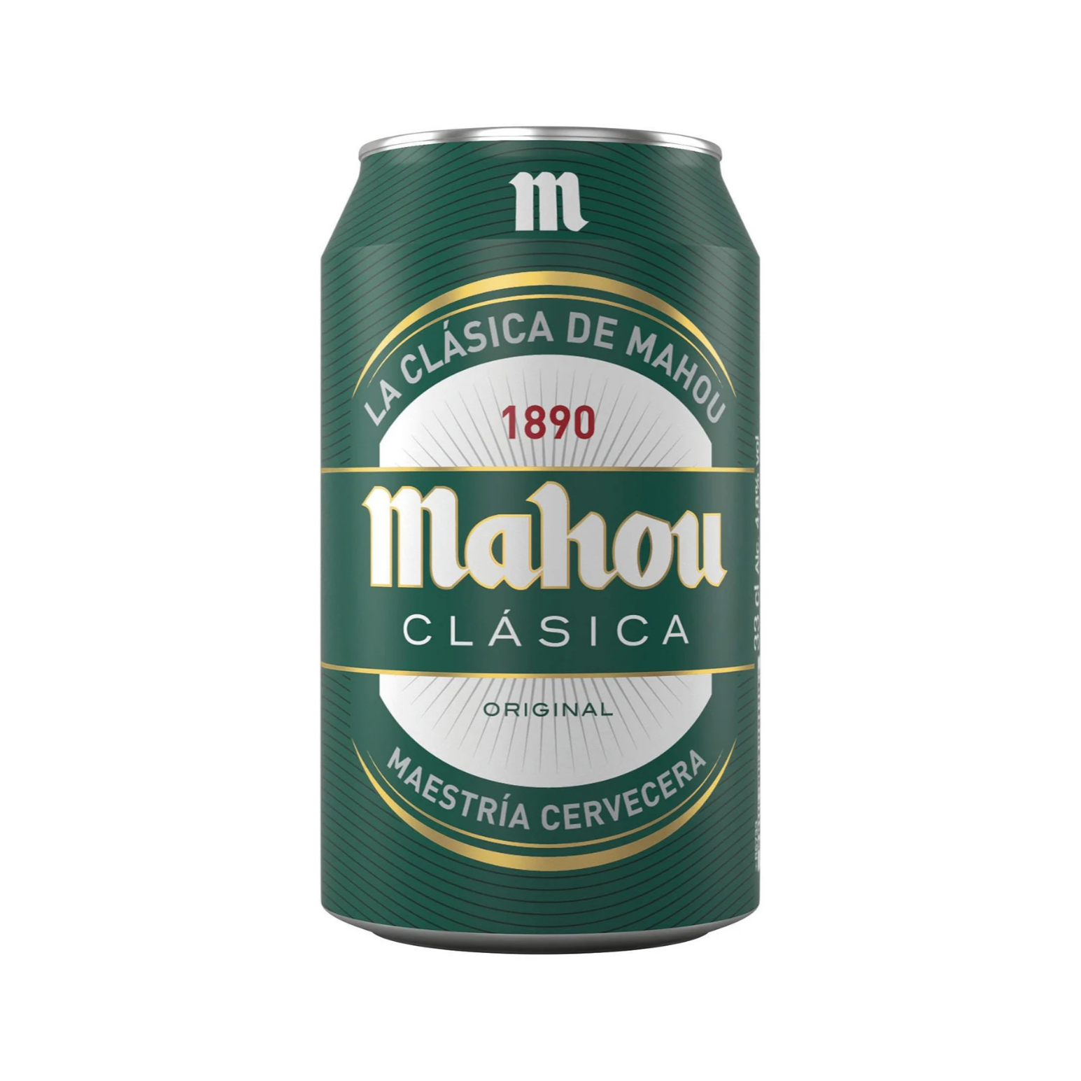 Cerveza lata Mahou