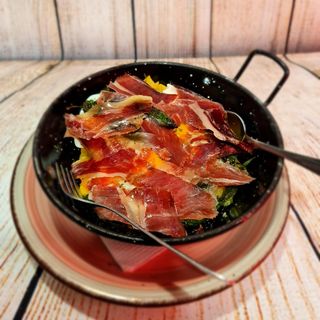 Huevos Estrellados Con Jamón Ibérico