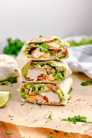 Breakfast burrito wrap