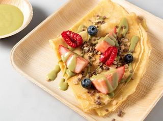 Crêpe Automnière Pistache Fruit Rouge