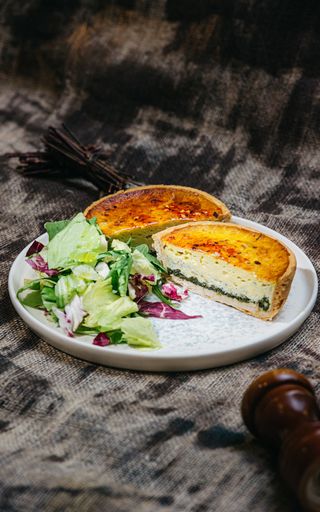 Quiche spanac și Blue Cheese