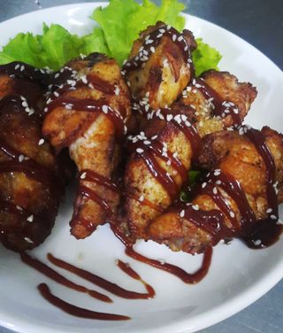 Крылышки с соусом BBQ