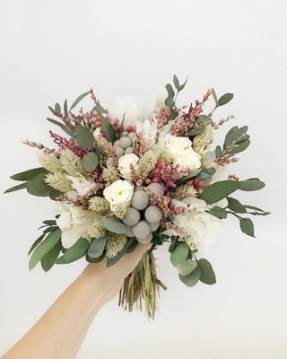 Ramo Eterno Confeccionado Con Flor Seca Y Preservada