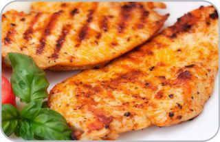 Bifinhos de Frango Grelhado com Batatas Fritas