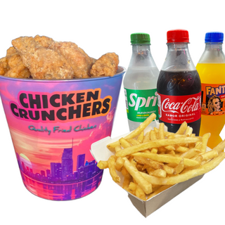 CUBO 18 TENDERS + 2 Papas + 2 Sala + 3 Bebidas