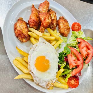  Plato Alitas de pollo