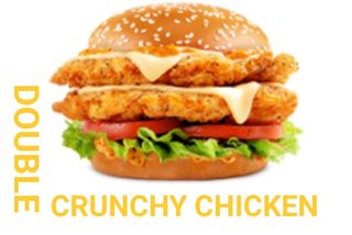 Double Crunchy Chicken Burger