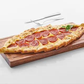 Turkish Pepperoni Pide