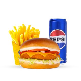 Meniu Chicken Cheesy Burger