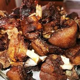 Fried Goat Meat