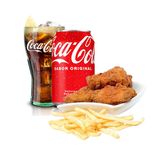 Alitas De Pollo (5 Uds.) Con Patatas Y Refresco