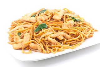 42-Fideos fritos con pollo