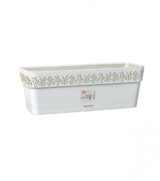 (211102) Saksija 50x18x17cm Gaia 88800 bijela