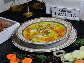 Бульйон з домашньою куркою та локшиною (280g)