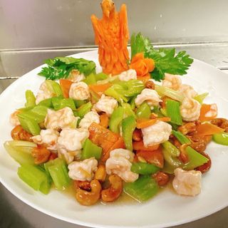 Gamberi saltati con anacardi（腰果虾仁）