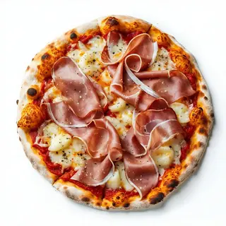 Prosciutto cotto e patate schiacciate