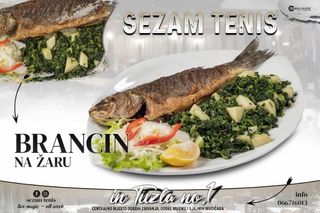 Brancin na žaru 1 kg