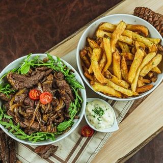 Porção de Maminha fatiada 