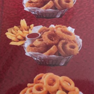 53 Anelli di cipolla fritti con patate