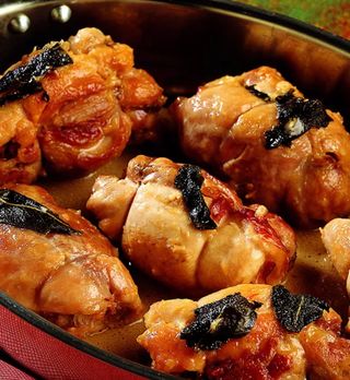 Fagottino di pollo con pancetta