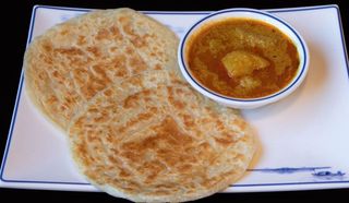 Roti con curry patata 