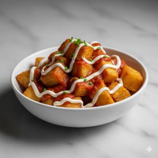 Tapa de patatas bravas