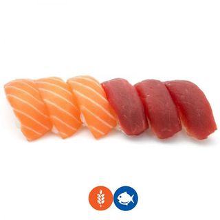 33 NIGIRI SALMÓN Y ATÚN (6U)手握三文鱼金枪鱼