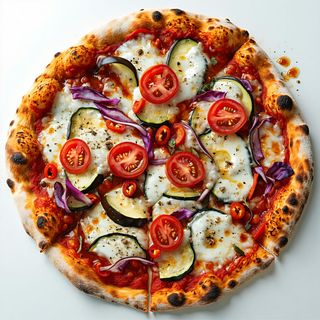 PIZZA CON VERDURE ALLA GRIGLIA