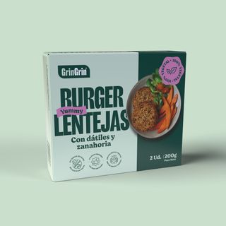 Burger Lentejas vegana (2 Uds.)