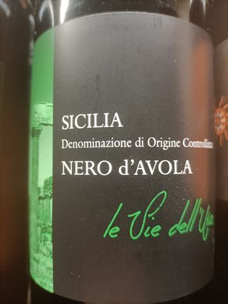 Nero d'Avola 75 cl