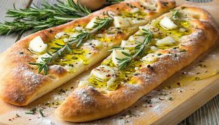 Focaccia z czosnkiem