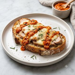 Tostada de pavo