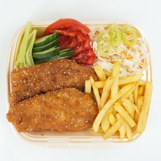 Obrok sa pohovanom piletinom