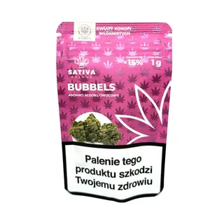 CBD Kwiaty Konopi ”BUBBELS” 1 g