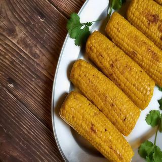 Mazorca asada con un toque de mantequilla