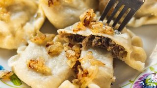 Pierogi domowe z kapustą i grzybami 7 sztuk