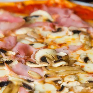 Pizza Jamon York y Champiñon - Porción triangular