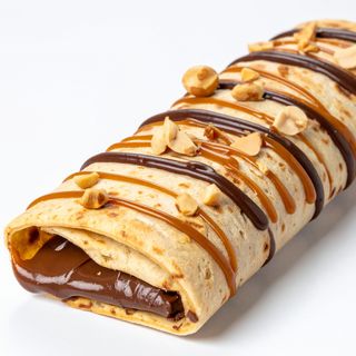 Piadina sottile farcita con Snickers