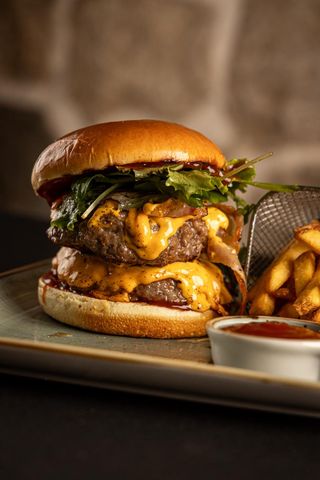 Double BBQ Bacon Cheeseburgers  - 700g