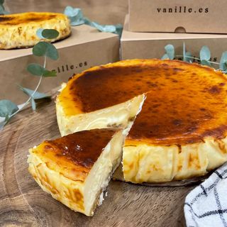 Tarta Cremosa De Queso Grande (Con Galleta)