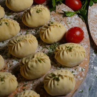 Манты с курицей