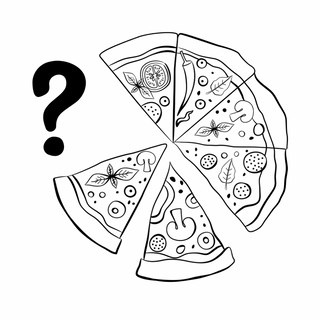 Pizza Kompozycja Własna z 5 składnikami 33cm