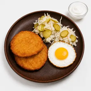 Сніданок з дерунами по-селянськи (260/30г)
