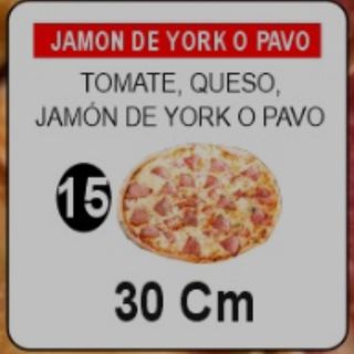 15.pizza York o Pavo 