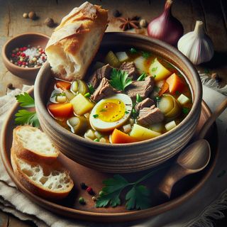 Ciorbă de văcuță à la grec