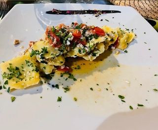 Ravioli al branzino