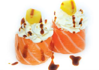 149 Gunkan Philadelphia fruit