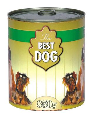 Karma w puszce z drobiem the best dog. 0.85кг