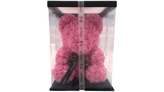 Kwiatowy Miś King Size Różowy