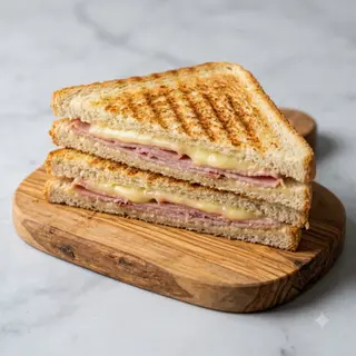 Toast  crudo e formaggio